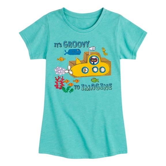 Pete The Cat - Its Groovy To Imagine - Toddler And Youth Girls Short Sleeve Graphic T-Shirt