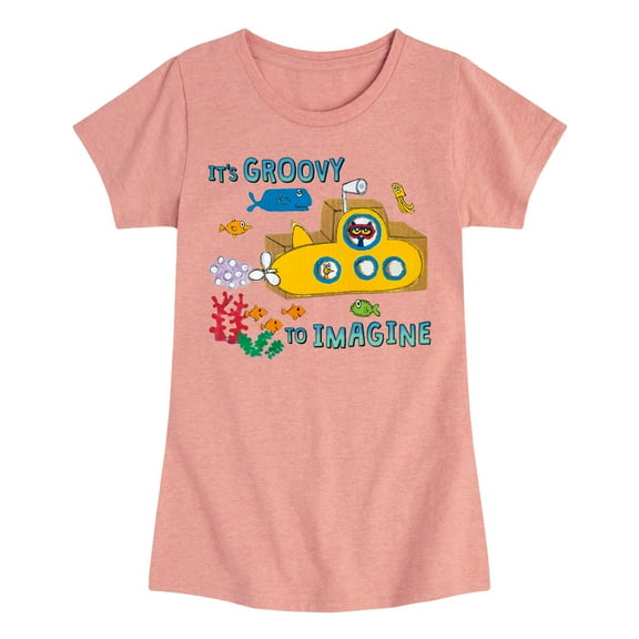 Pete The Cat - Its Groovy To Imagine - Toddler And Youth Girls Short Sleeve Graphic T-Shirt