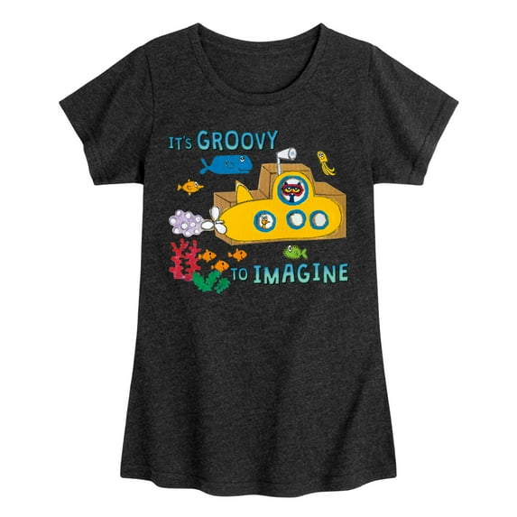 Pete The Cat - Its Groovy To Imagine - Toddler And Youth Girls Short Sleeve Graphic T-Shirt
