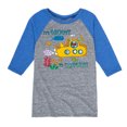 thumbnail image 1 of Pete The Cat - Its Groovy To Imagine - Toddler And Youth Raglan Graphic T-Shirt, 1 of 7