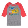 thumbnail image 1 of Pete The Cat - Its Groovy To Imagine - Toddler And Youth Raglan Graphic T-Shirt, 1 of 7