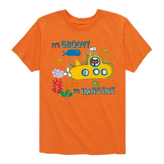 Pete The Cat - Its Groovy To Imagine - Toddler And Youth Short Sleeve Graphic T-Shirt
