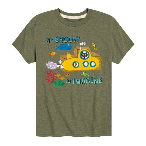 Pete The Cat - Its Groovy To Imagine - Toddler And Youth Short Sleeve Graphic T-Shirt