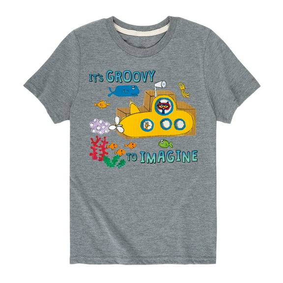 Pete The Cat - Its Groovy To Imagine - Toddler And Youth Short Sleeve Graphic T-Shirt