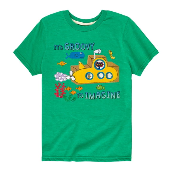 Pete The Cat - Its Groovy To Imagine - Toddler And Youth Short Sleeve Graphic T-Shirt