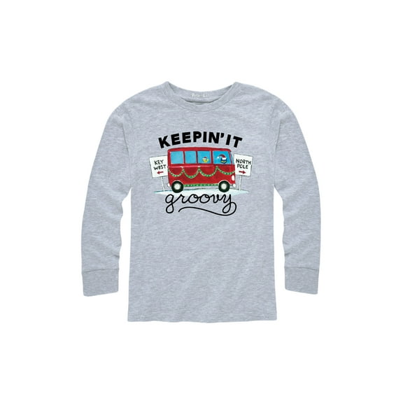 Pete The Cat - Keepin' It Groovy - Youth Long Sleeve T-Shirt