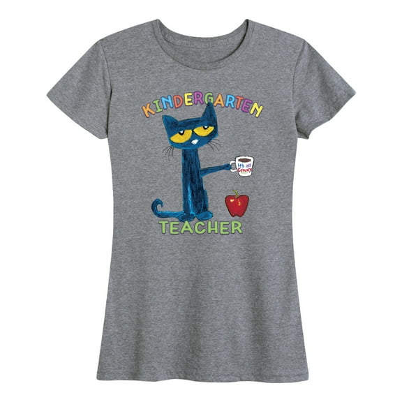 Pete The Cat - Kindergarten Teacher - Back to School - Women's Short Sleeve Graphic T-Shirt