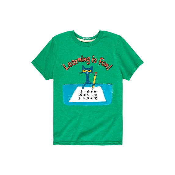 Pete The Cat - Learning Is Fun Multi - Toddler Short Sleeve Graphic T-Shirt