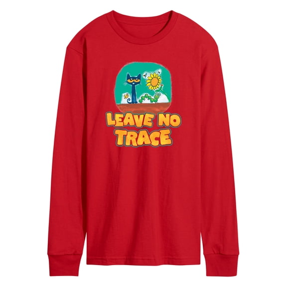 Pete The Cat - Leave No Trace Camping - Men's Long Sleeve Graphic T-Shirt