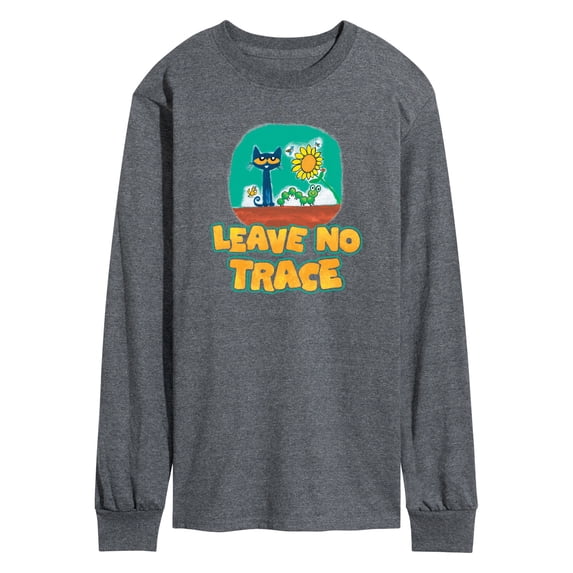 Pete The Cat - Leave No Trace Camping - Men's Long Sleeve Graphic T-Shirt