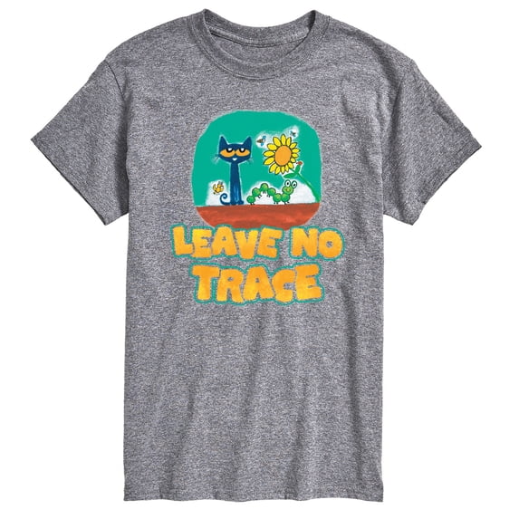 Pete The Cat - Leave No Trace Camping - Men's Short Sleeve Graphic T-Shirt