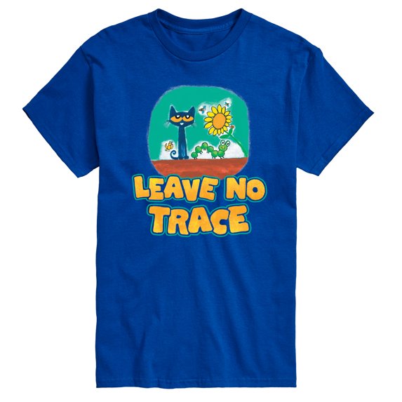 Pete The Cat - Leave No Trace Camping - Men's Short Sleeve Graphic T-Shirt