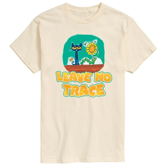 Pete The Cat - Leave No Trace Camping - Men's Short Sleeve Graphic T-Shirt