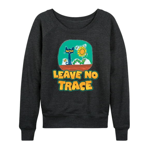 Pete The Cat - Leave No Trace Camping - Women's French Terry Long Sleeve Shirt