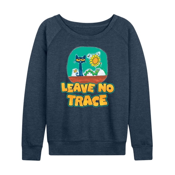 Pete The Cat - Leave No Trace Camping - Women's French Terry Long Sleeve Shirt