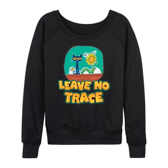 Pete The Cat - Leave No Trace Camping - Women's French Terry Long Sleeve Shirt