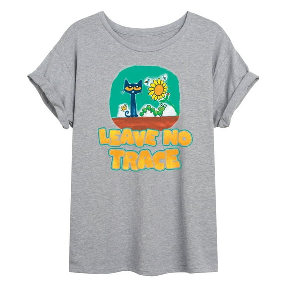 Pete The Cat - Leave No Trace Camping - Women's Oversized Graphic T-Shirt