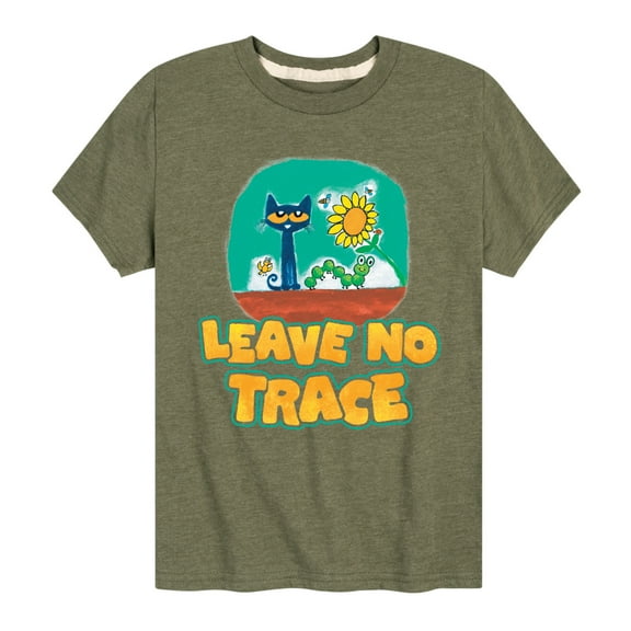 Pete The Cat - Leave No Trace - Toddler And Youth Short Sleeve Graphic