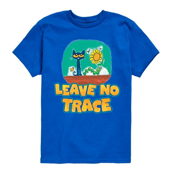 Pete The Cat - Leave No Trace - Toddler And Youth Short Sleeve Graphic