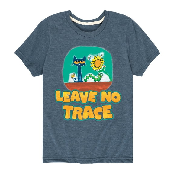 Pete The Cat - Leave No Trace - Toddler And Youth Short Sleeve Graphic