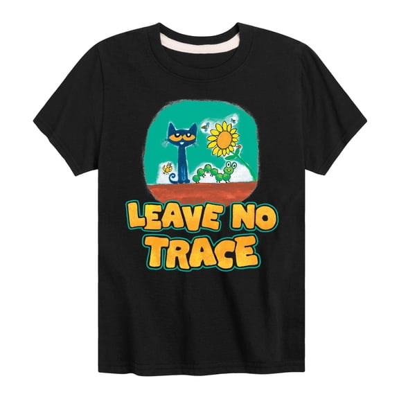 Pete The Cat - Leave No Trace - Toddler And Youth Short Sleeve Graphic
