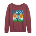 thumbnail image 1 of Pete The Cat - Libra - Women's French Terry Long Sleeve Shirt, 1 of 5