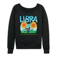 thumbnail image 1 of Pete The Cat - Libra - Women's French Terry Long Sleeve Shirt, 1 of 5