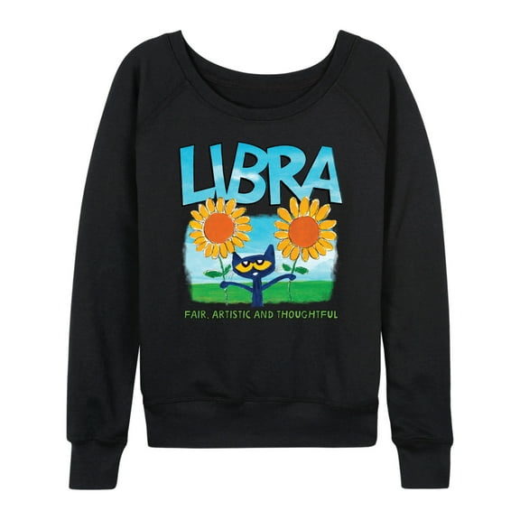 Pete The Cat - Libra - Women's French Terry Long Sleeve Shirt
