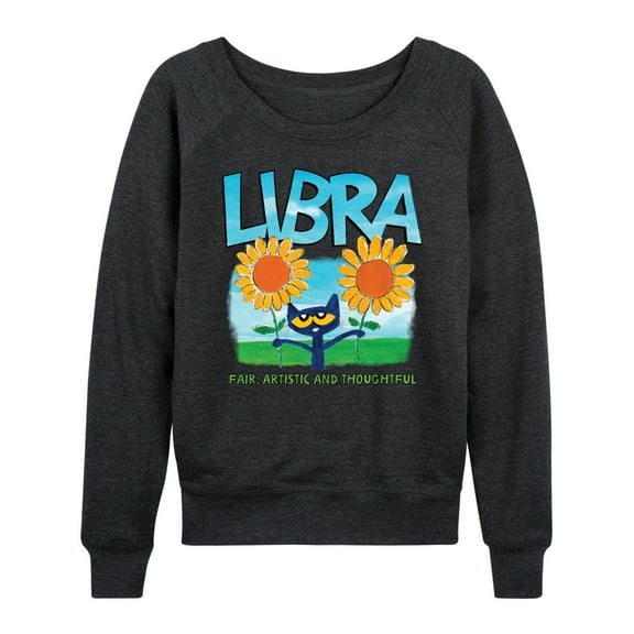 Pete The Cat - Libra - Women's French Terry Long Sleeve Shirt