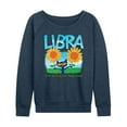 thumbnail image 1 of Pete The Cat - Libra - Women's French Terry Long Sleeve Shirt, 1 of 5