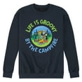 thumbnail image 1 of Pete The Cat - Life Is Groovy By The Campfire - Men's Crew Neck Fleece Pullover, 1 of 6