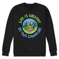 thumbnail image 1 of Pete The Cat - Life Is Groovy By The Campfire - Men's Crew Neck Fleece Pullover, 1 of 6