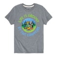 thumbnail image 1 of Pete The Cat - Life Is Groovy By The Campfire - Toddler And Youth Short Sleeve Graphic T-Shirt, 1 of 6