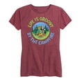 thumbnail image 1 of Pete The Cat - Life Is Groovy By The Campfire - Women's Short Sleeve Graphic T-Shirt, 1 of 6