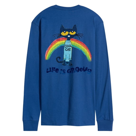 Pete The Cat - Life Is Groovy - Men's Long Sleeve Graphic T-Shirt