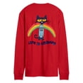 thumbnail image 1 of Pete The Cat - Life Is Groovy - Men's Long Sleeve Graphic T-Shirt, 1 of 5