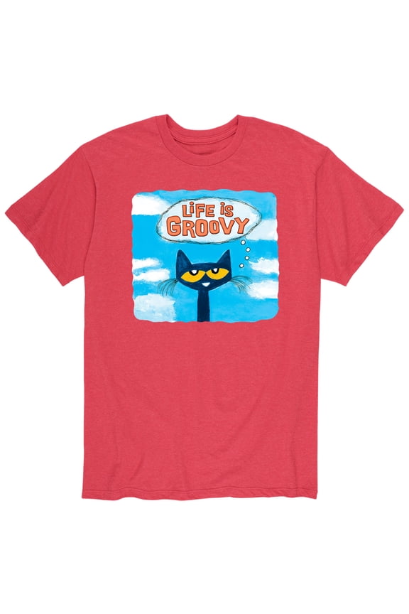 - Life Is Groovy - Men's Short Sleeve Graphic T-Shirt