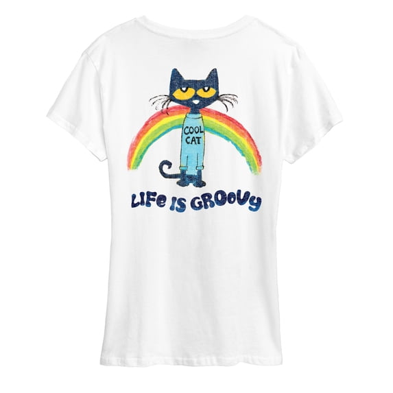 Pete The Cat - Life Is Groovy - Women's Short Sleeve Graphic T-Shirt