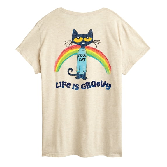 Pete The Cat - Life Is Groovy - Women's Short Sleeve Graphic T-Shirt