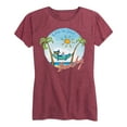 thumbnail image 1 of Pete The Cat - Life Is Just Beachy - Women's Short Sleeve Graphic T-Shirt, 1 of 5