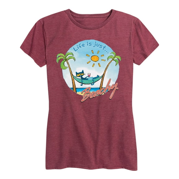 Pete The Cat - Life Is Just Beachy - Women's Short Sleeve Graphic T-Shirt