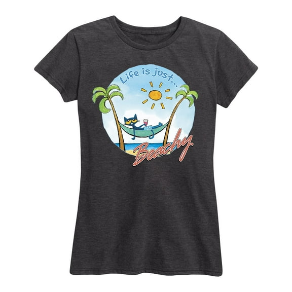 Pete The Cat - Life Is Just Beachy - Women's Short Sleeve Graphic T-Shirt