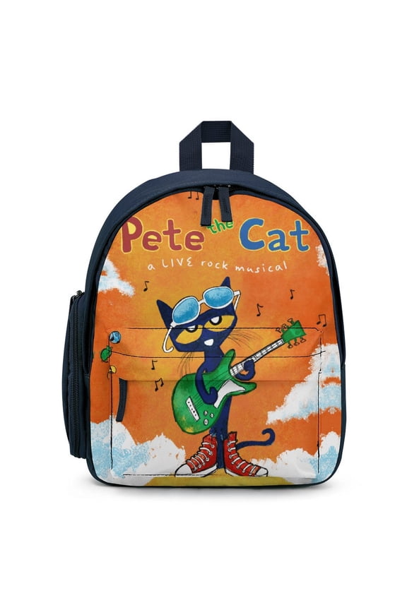 Pete The Cat Lightweight Backpack Shoulder Bags Bookbag Daypack Travel Camping