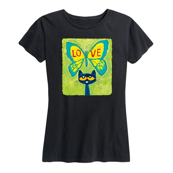 Pete The Cat - Love Butterfly - Women's Short Sleeve Graphic T-Shirt