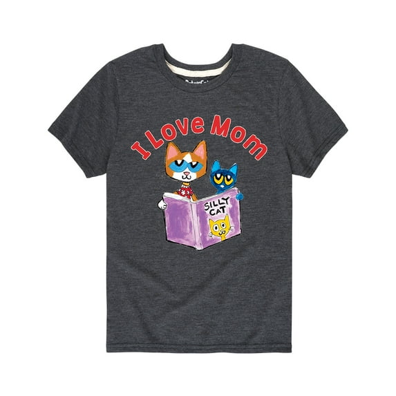 Pete The Cat - Love Mom - Toddler Short Sleeve Graphic T-Shirt