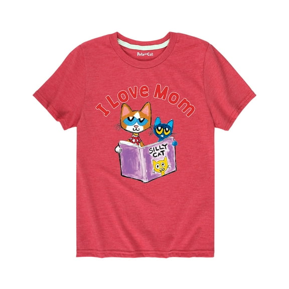 Pete The Cat - Love Mom - Toddler Short Sleeve Graphic T-Shirt