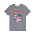 thumbnail image 1 of Pete The Cat - Love Mom - Youth Short Sleeve Graphic T-Shirt, 1 of 5