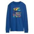thumbnail image 1 of Pete The Cat - Love Yourself - Men's Long Sleeve Graphic T-Shirt, 1 of 5
