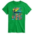 thumbnail image 1 of Pete The Cat - Love Yourself - Men's Short Sleeve Graphic T-Shirt, 1 of 5