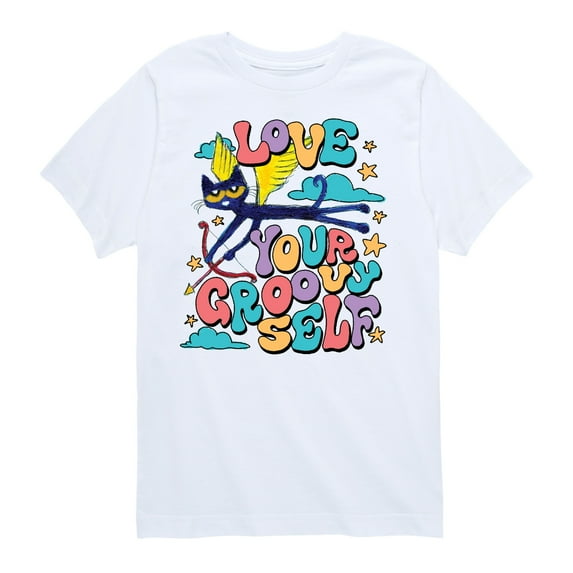 Pete The Cat - Love Yourself - Toddler And Youth Short Sleeve Graphic